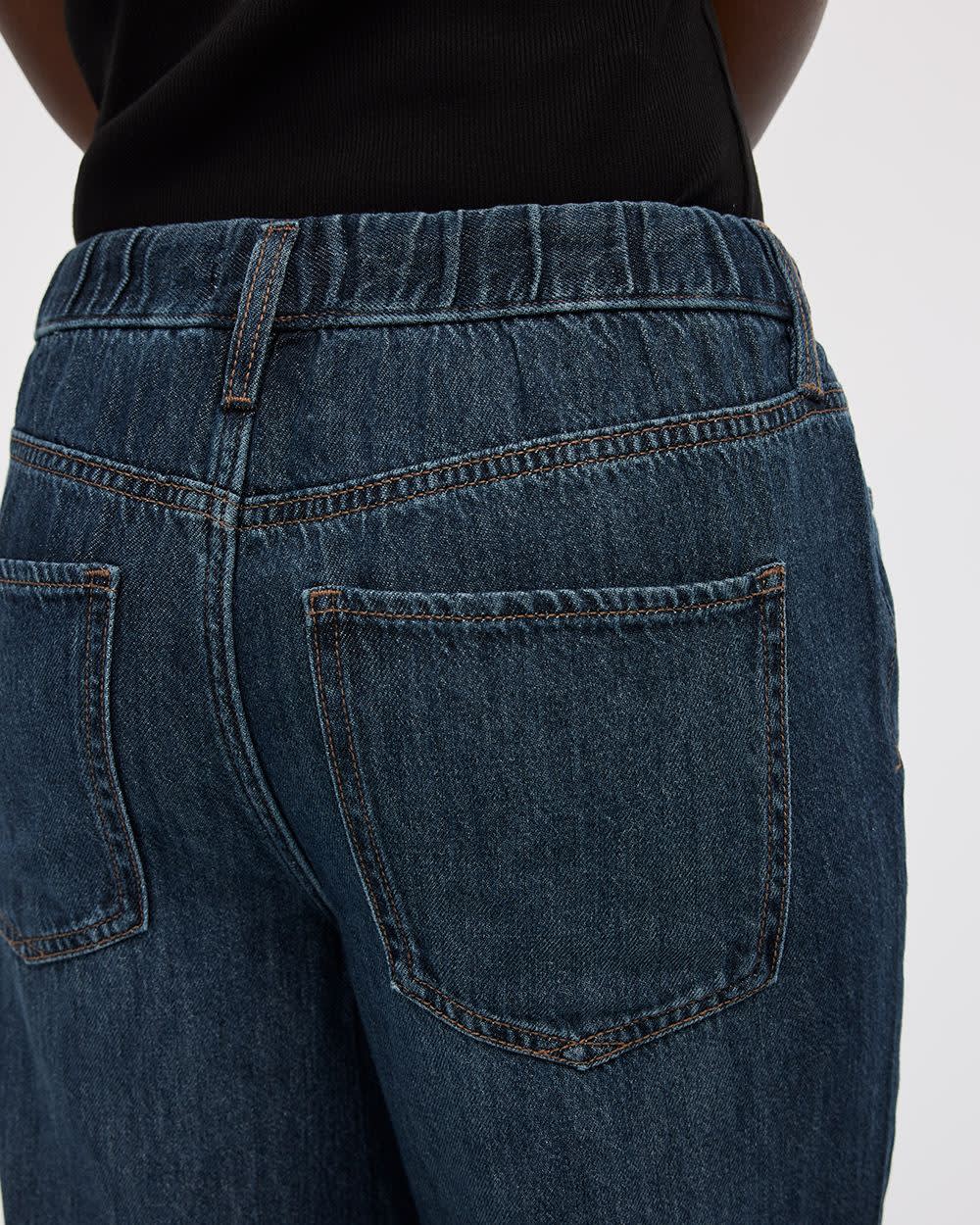 Wide-Leg Mid-Rise Jean with Drawstring - Image 11
