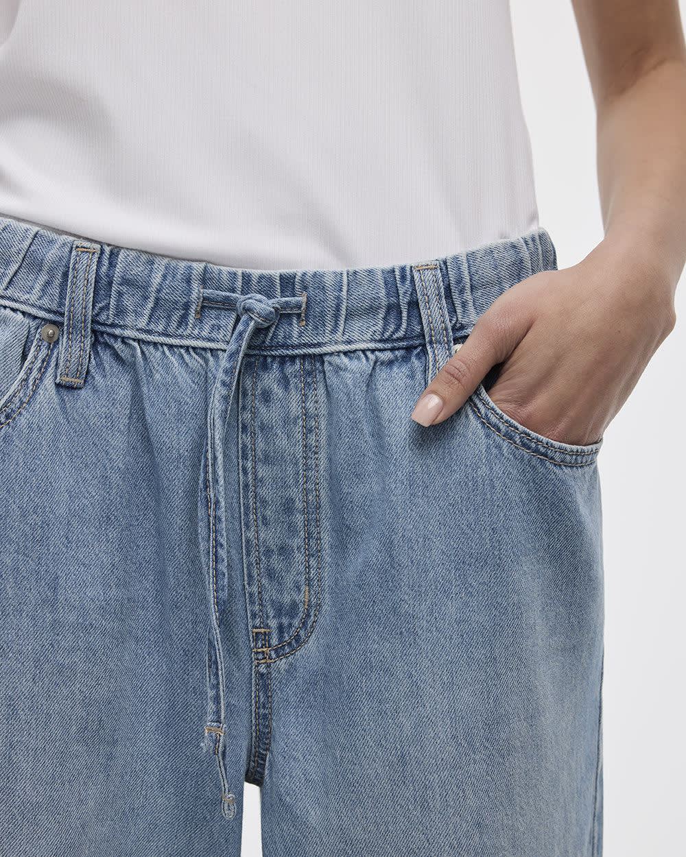 Wide-Leg Mid-Rise Jean with Drawstring - Image 5