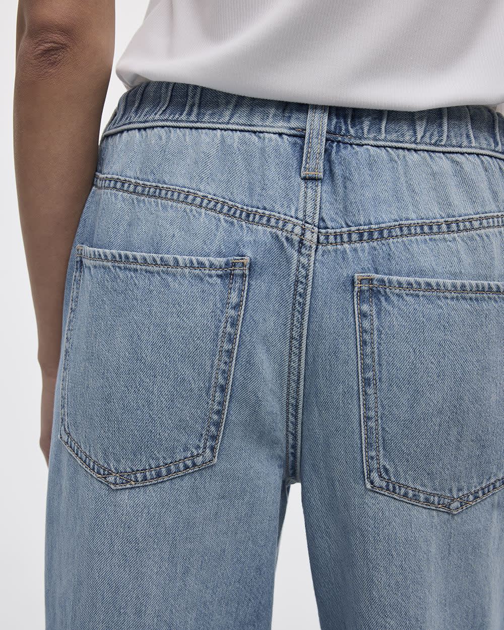 Wide-Leg Mid-Rise Jean with Drawstring - Image 6