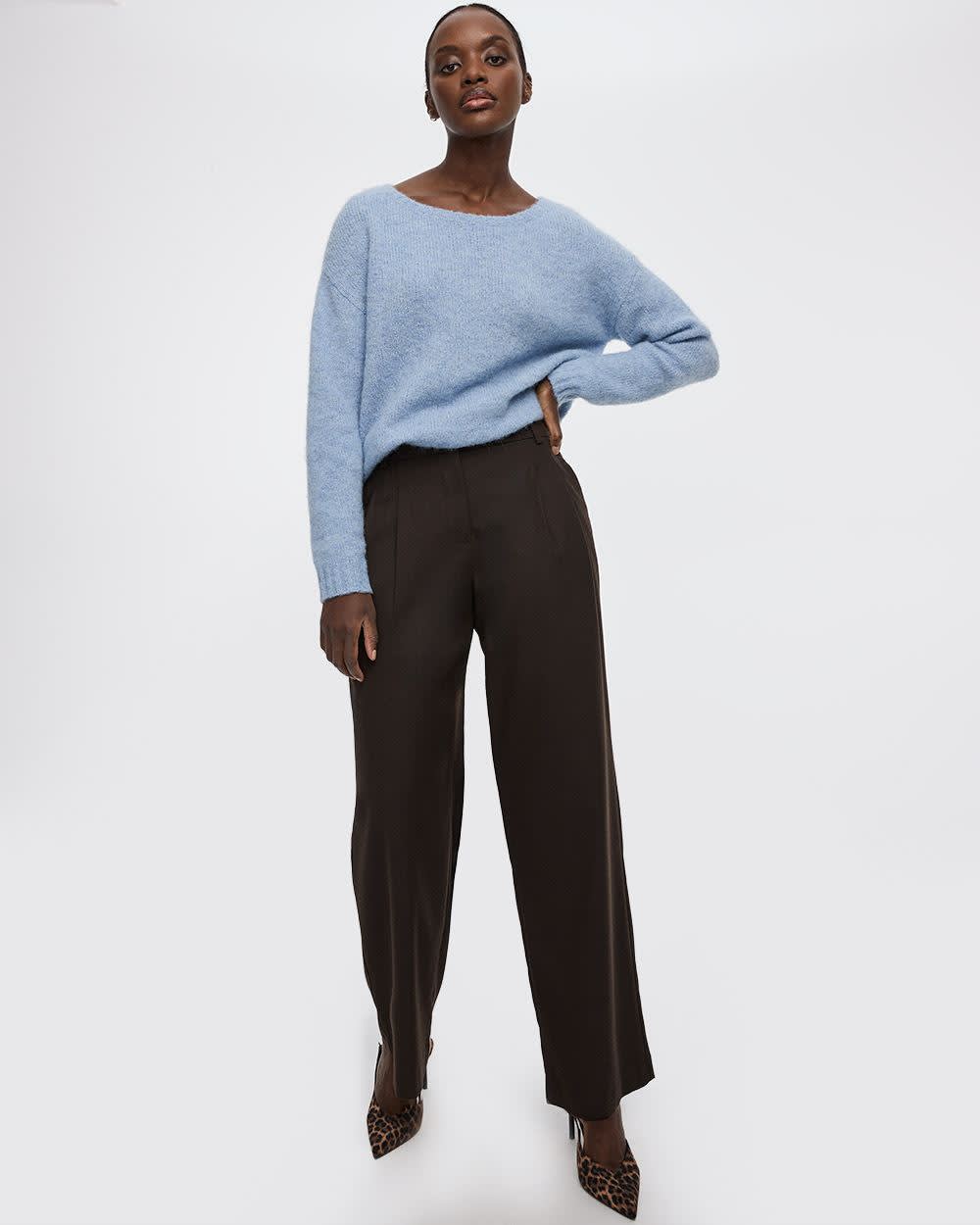 Wide-Leg Mid-Rise Pants - Image 4