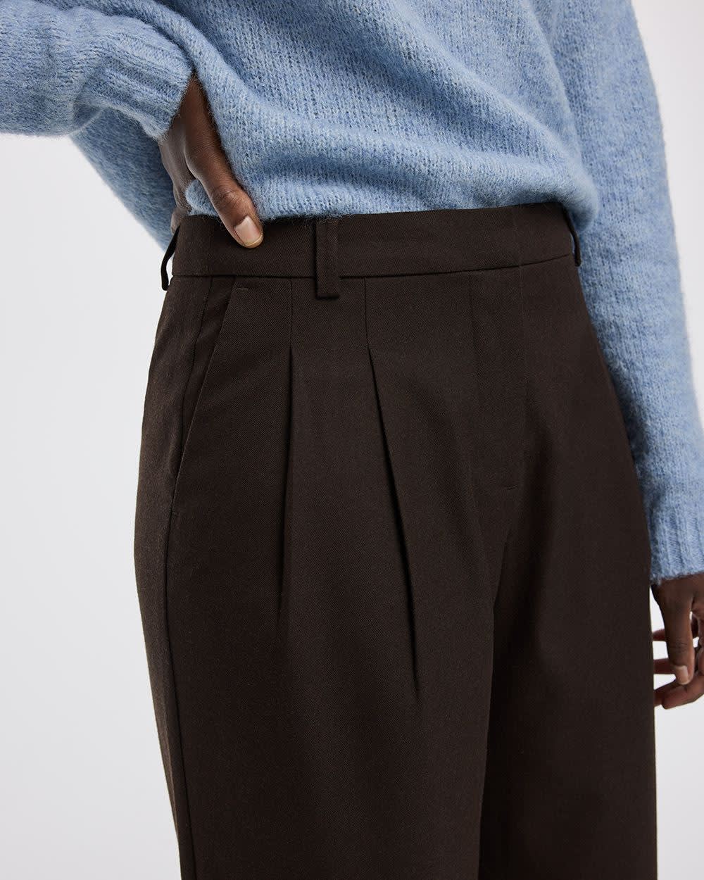 Wide-Leg Mid-Rise Pants - Image 5