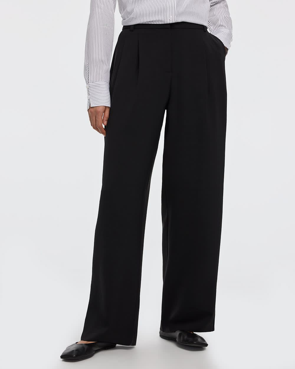 Wide-Leg Mid-Rise Pants - Image 3