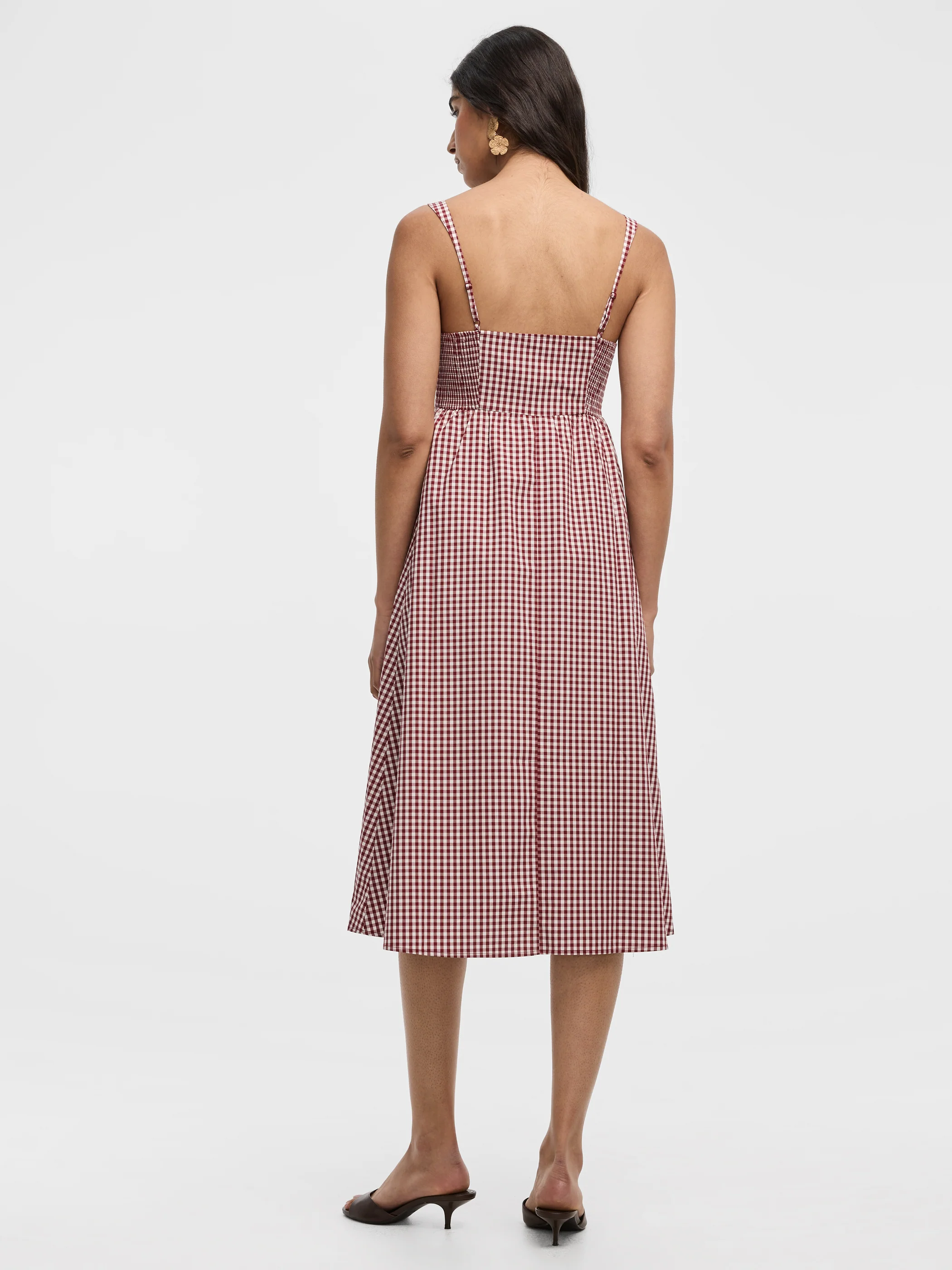 Sleeveless Midi Dress with Sweetheart Neckline - Image 3