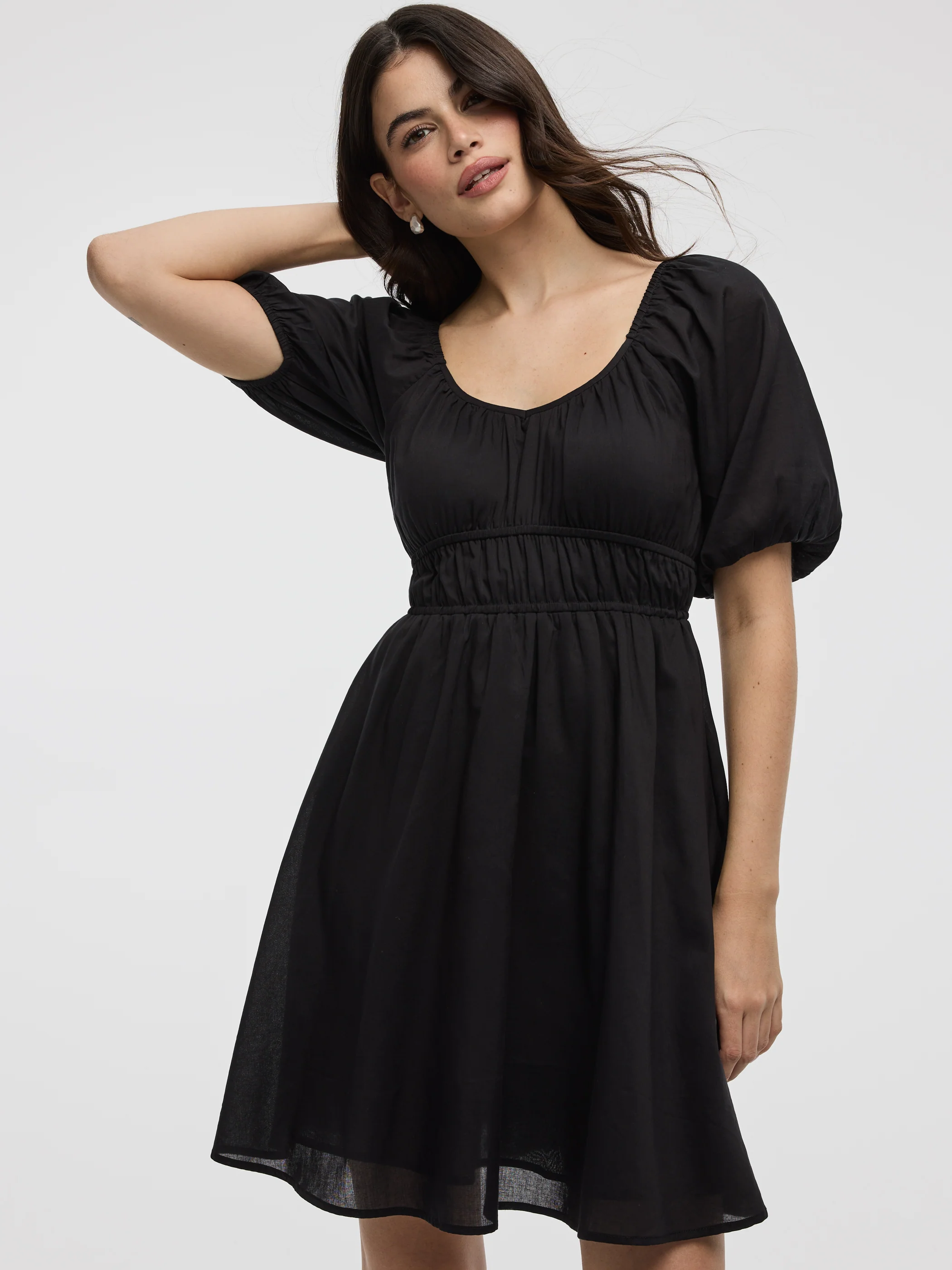 Milkmaid Mini Dress - Image 4