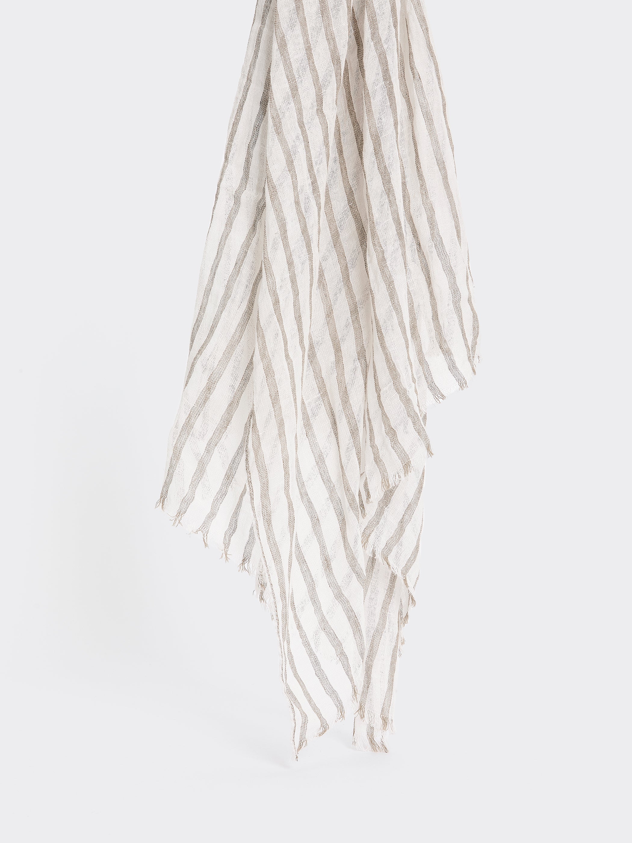 Linen-Blend Oblong Scarf - Image 3