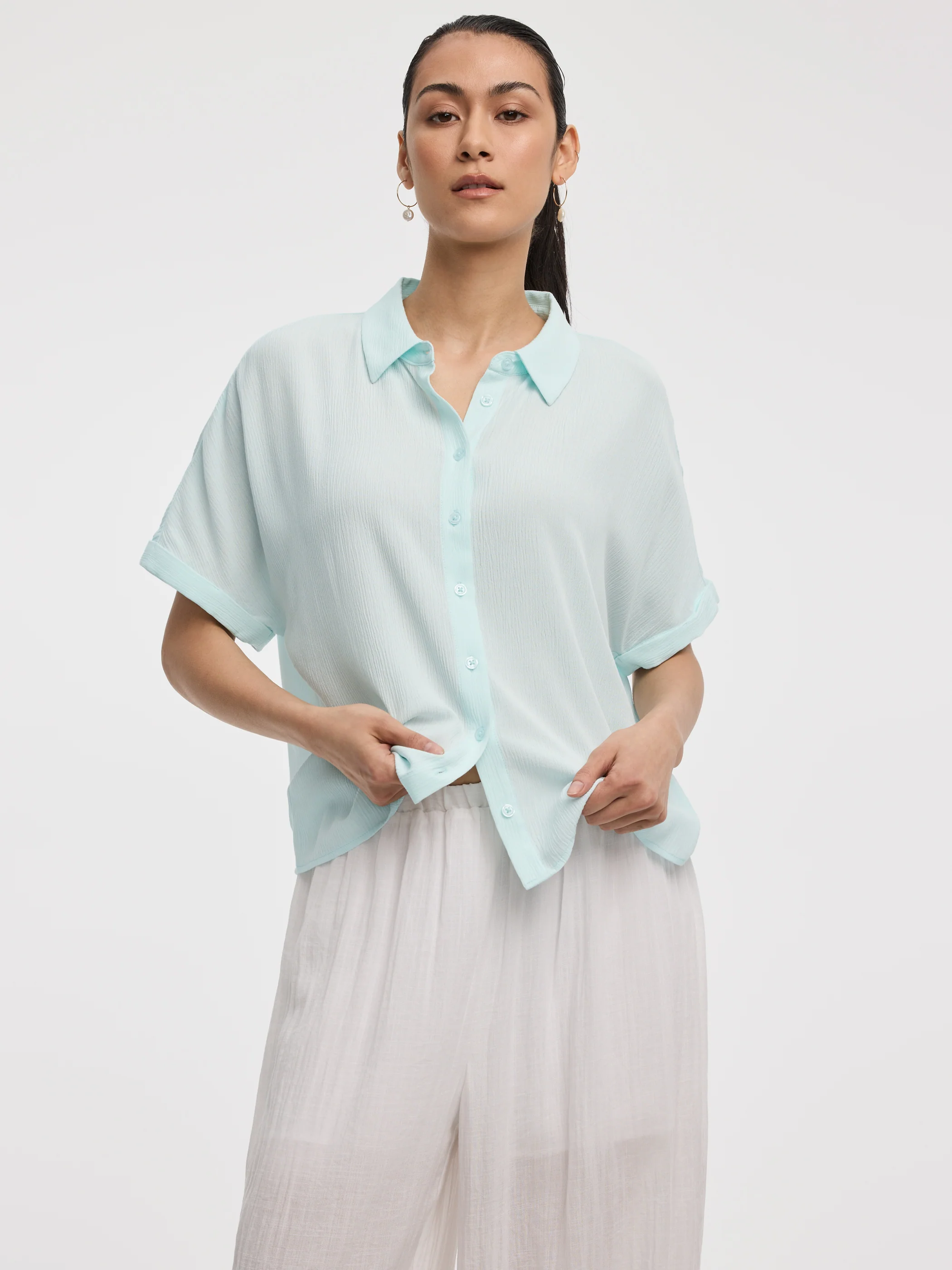 Buttoned-Down Gauze Shirt - Image 5